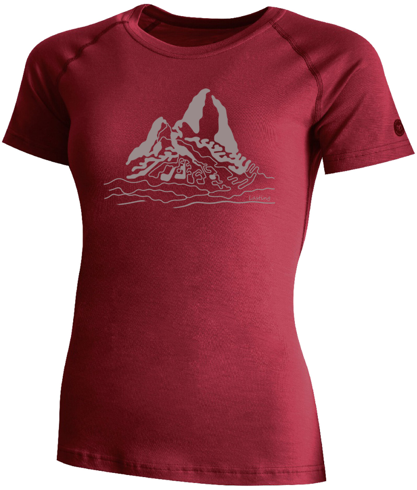 Lasting dámske merino tričko s tlačou LORETA 4949 ružové Veľkosť: S 8596445232592