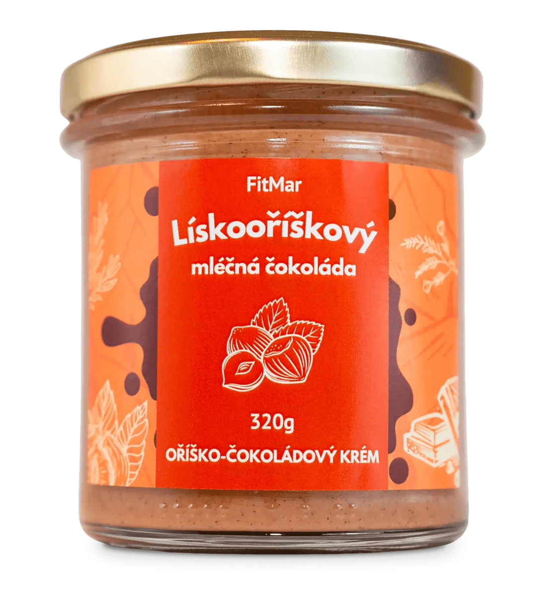 Lieskovoorieškový krém s mliečnou čokoládou