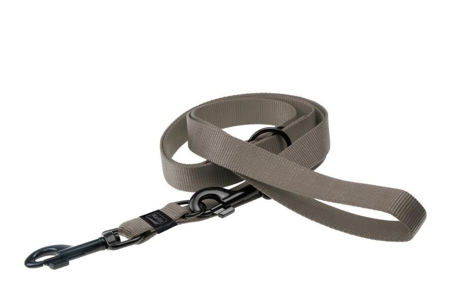 Vodítko nylonové tréninkové šedé 200cm15mm S