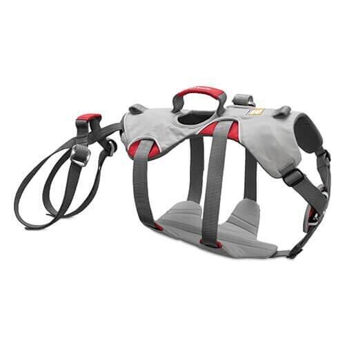 Ruffwear postroj pro psy, Doubleback Harness, šedý - velikost