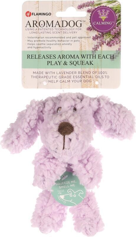 Flamingo Aromadog Hračka pro štěňata fialová 15 cm