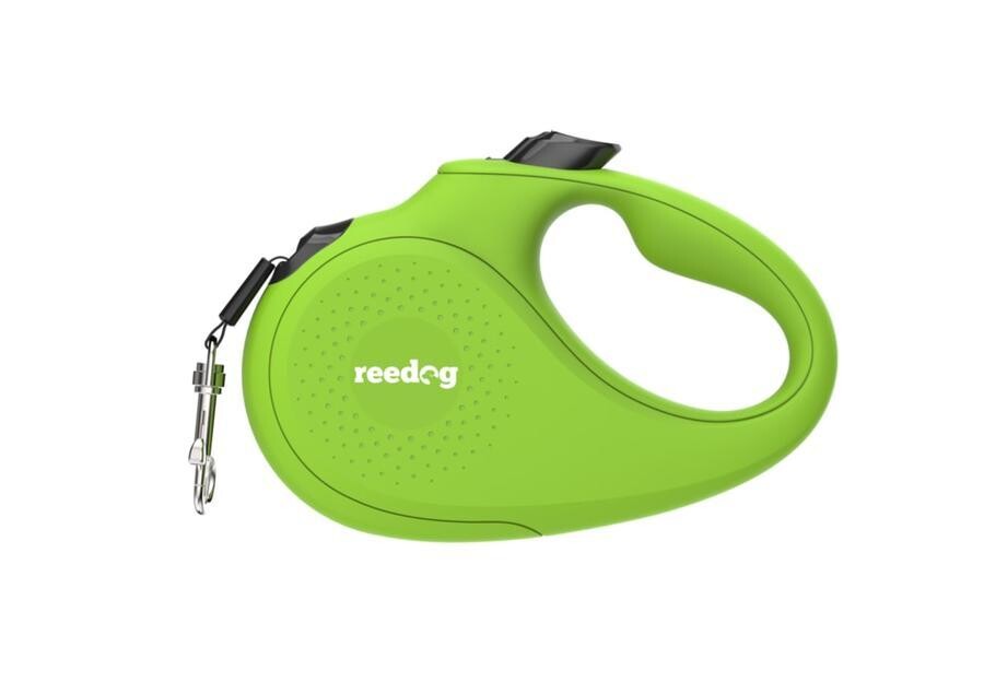 Reedog Senza Basic samonavíjecí vodítko S 15kg / 5m páska / zelené