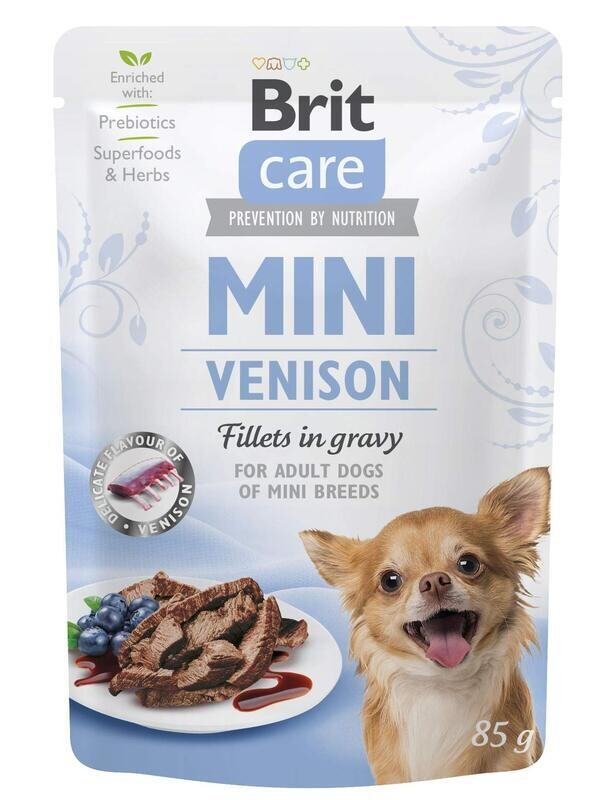 Brit Care Mini Venison fillets in gravy 85g