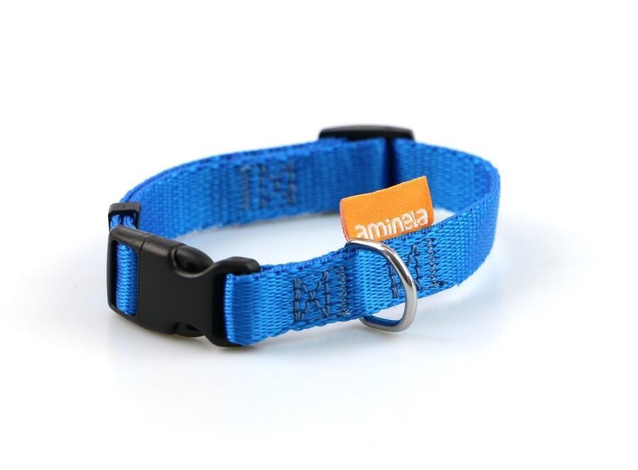 Aminela obojek 15mm/35-55cm modrý