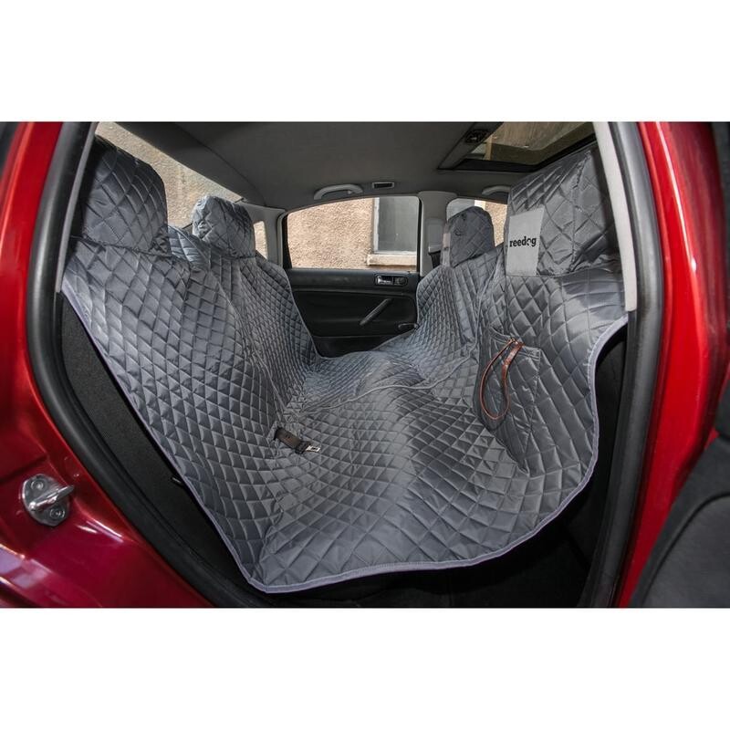 Reedog ochranný potah do auta pro psy na zip - šedý L