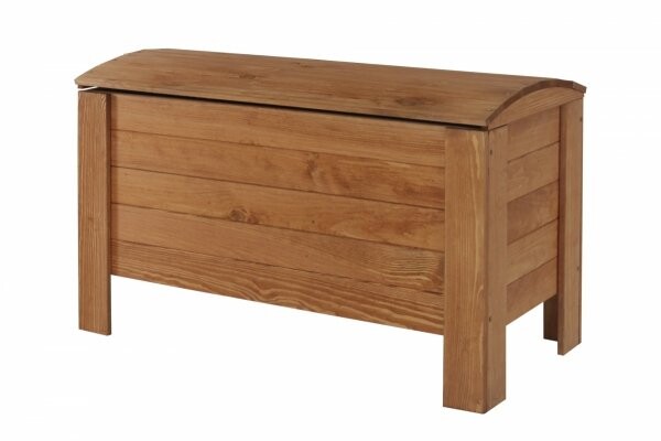 Drevená truhlica s polookruhlým vrchom  B-16 Jelša 50x77x40 Borovica