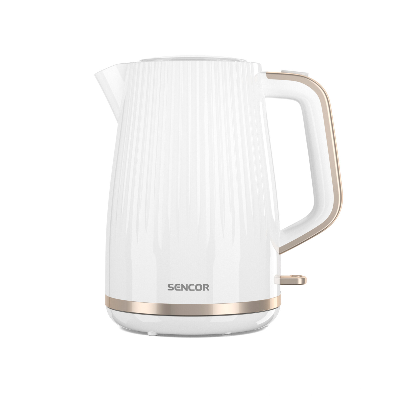 Sencor SWK 7510WH Rýchlovarná kanvica Objem 1,7 l, Priehľadný vodoznak, Automatické otváranie veka, Odnímateľný a umývateľný filter na nečistoty a
