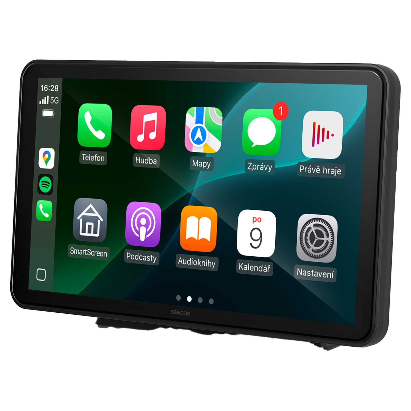 Sencor SCT M760BWT CarPlay aAndroid Auto displej Bezdrôtové Android Auto a Apple CarPlay, Zrkadlenie obrazovky mobilného telefónu, Bezdrôtový prenos