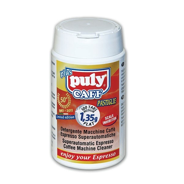 Puly Caff Plus 100 tabliet 1,35 g - čistič kávových usadenín