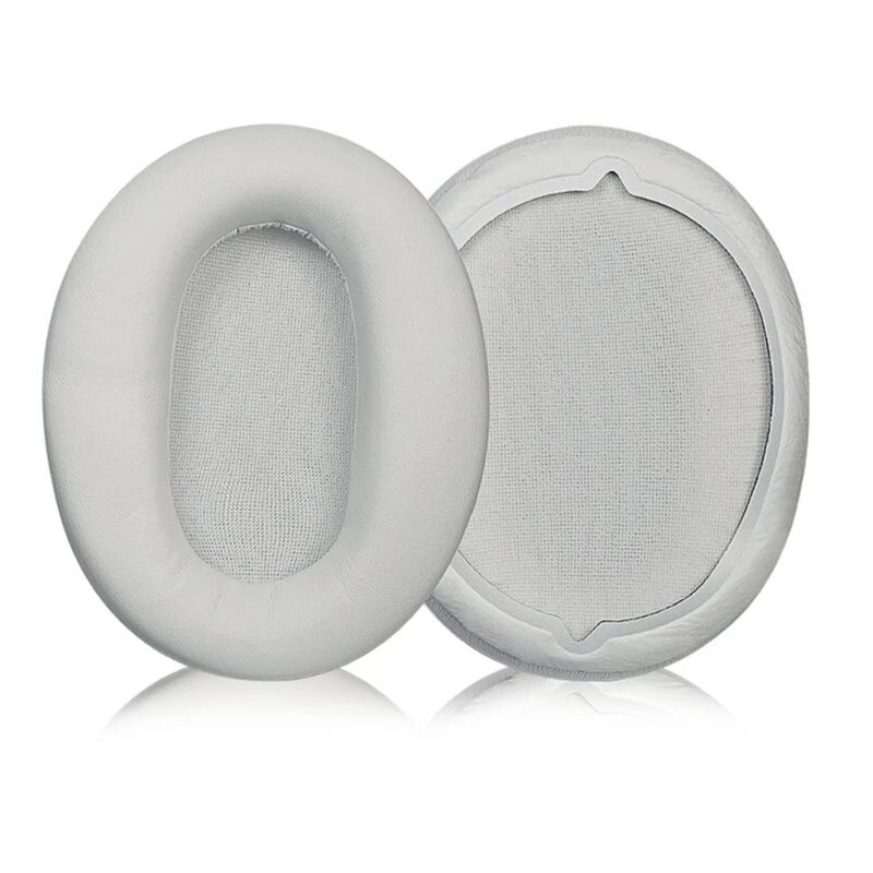 Náhradné náušníky pre slúchadlá Sony WH-CH710N - Biele, kožené