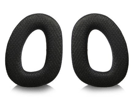 Náhradné náušníky pre slúchadlá Sennheiser GSP 300, 301, 302, 303, 350 a 370 - Čierne, látkové