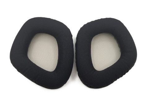 Náhradné náušníky pre slúchadlá Corsair Void RGB Elite - čierne s šedým vnútrom, látkové