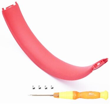 Hlavový most na sluchátka Beats Studio 2.0 a Beats Studio 3.0 Spodná časť - Matná červená, plast