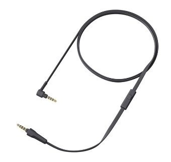 Audio kábel pre slúchadlá Sony WH-1000XM5, WH-1000XM4, WH-1000XM3, WH1000XM2, MDR-1000X - Titanovo čierna, silikónový