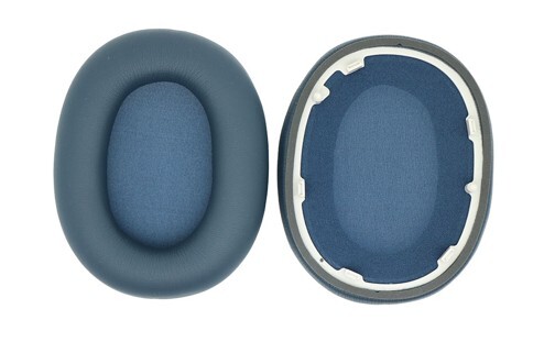 Náhradné náušníky pre slúchadlá Sony WH-1000XM6 - Modré, kožené