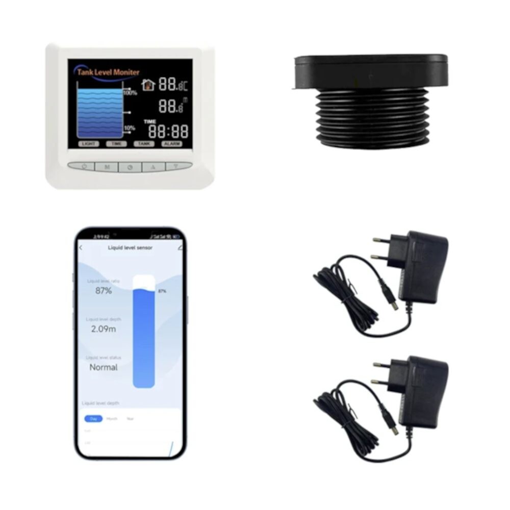 Hladinový senzor s LCD Monitorom WiFi TUYA/Smart Life