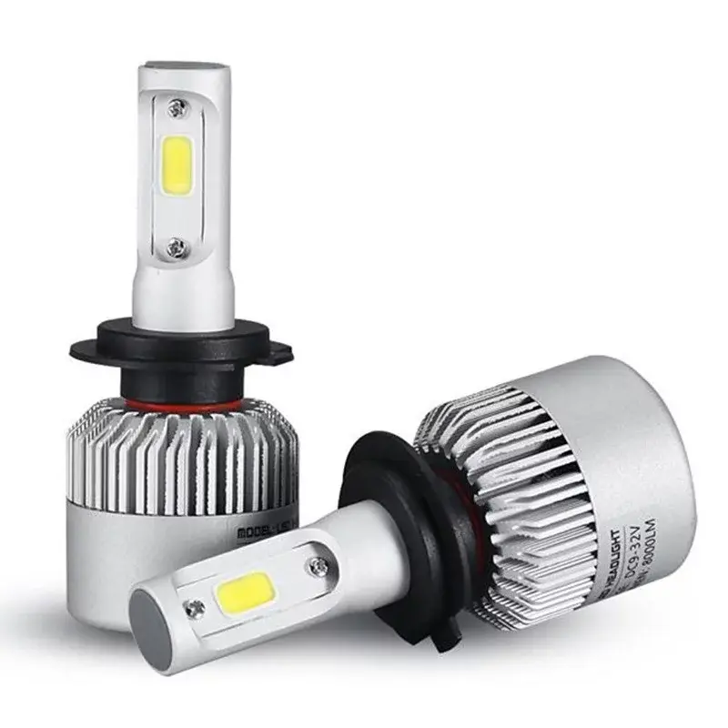 Sada LED autožiaroviek s päticou H7, COB LED, 4000L, 12V, 24V - Biela, 6500K