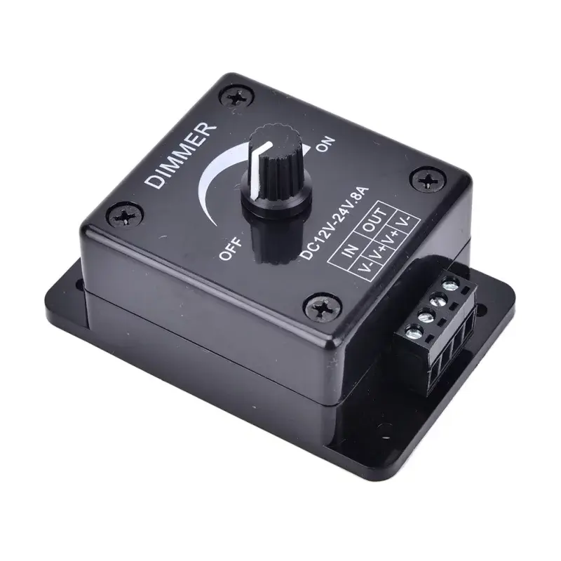 Stmievač otočný 12V, 24V, čierny