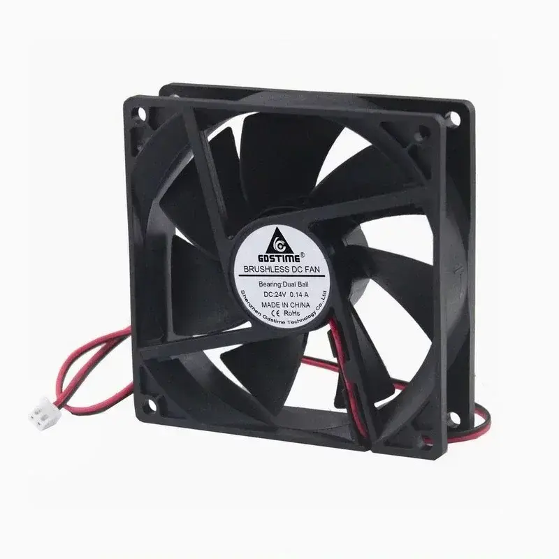 Ventilátor 92x92x25mm, 12V DC, XH2.54, guľôčkové ložisko