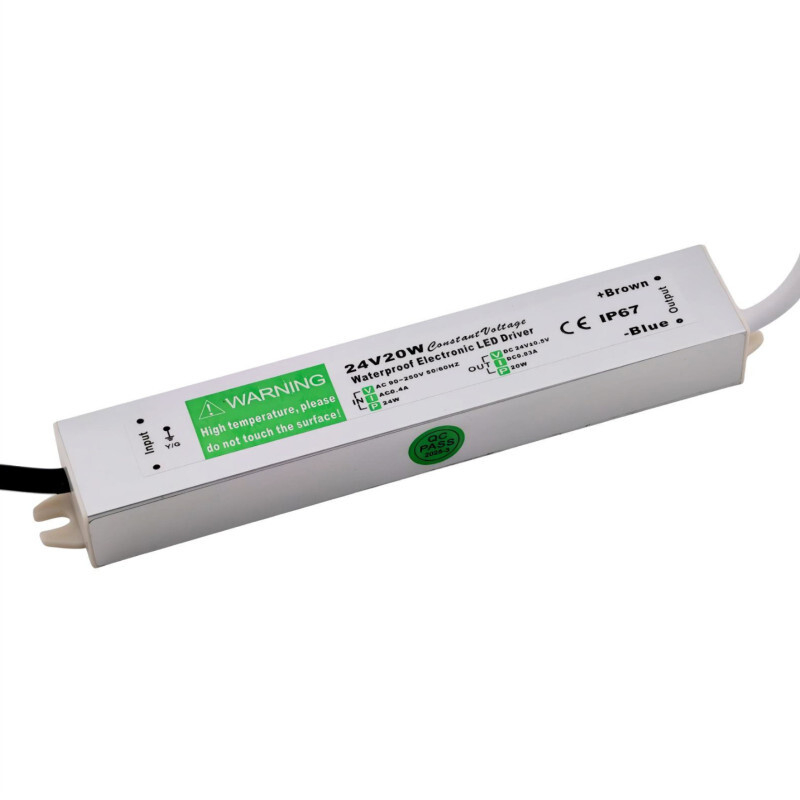 Napájací zdroj vodotesný 24V, 0,83A - 20W