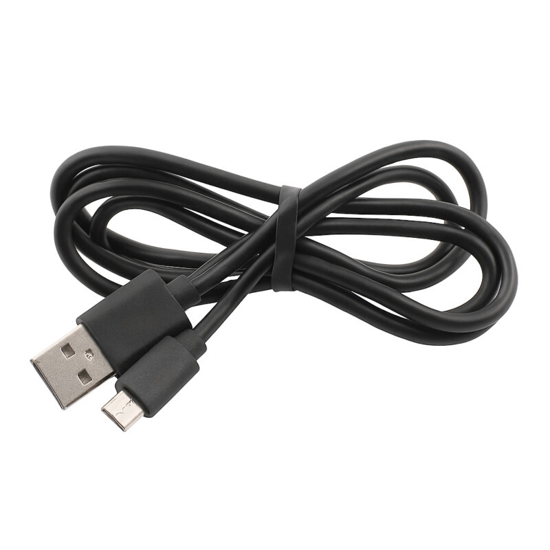 USB-A/MicroUSB kábel 2A, 20W, 1m, Čierna