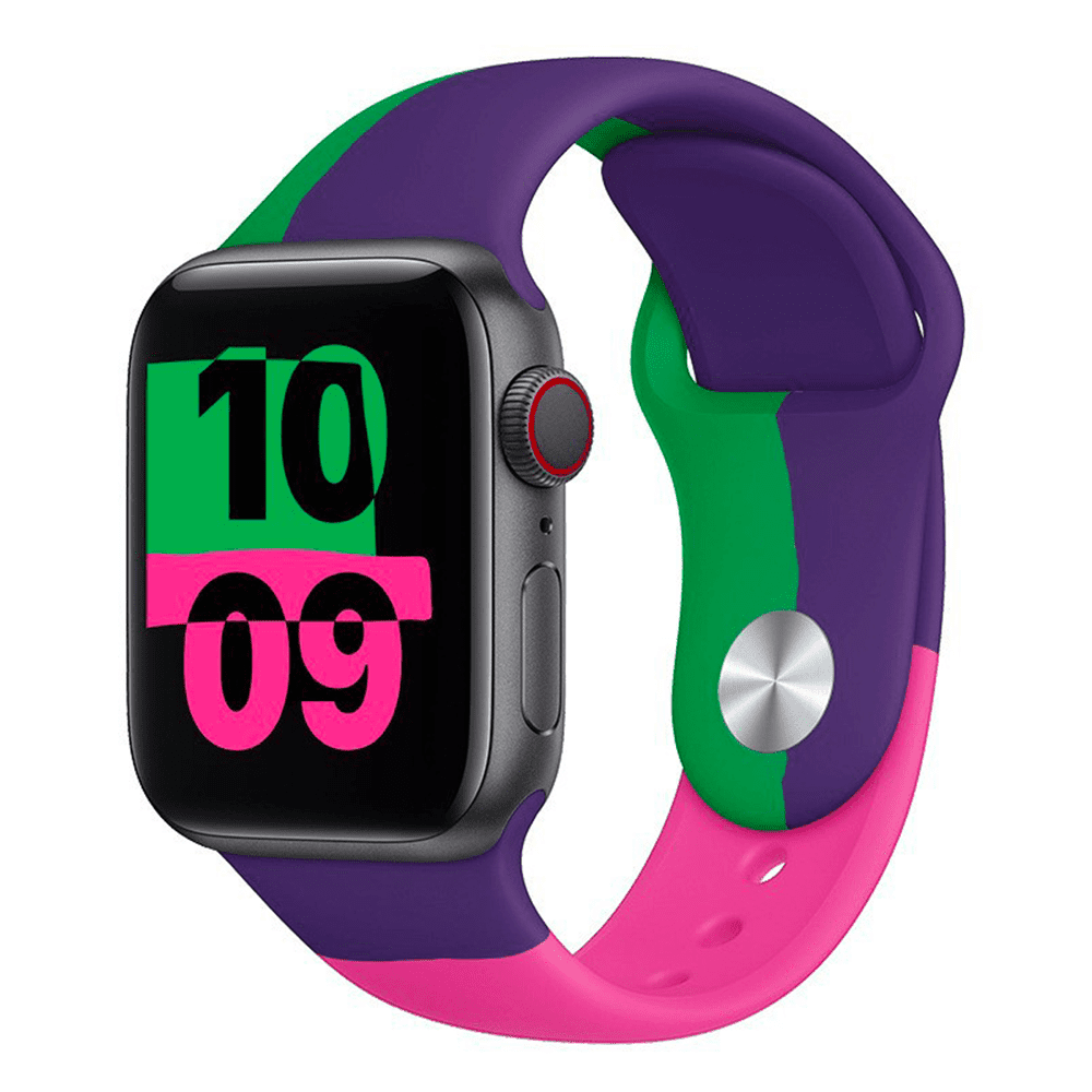 Farebný remienok na Apple Watch - Cha-Cha Veľkosť: 42/44/45/46/49mm, Obvod: M-L (stredný až väčší obvod zápästia), Farba: Fialová