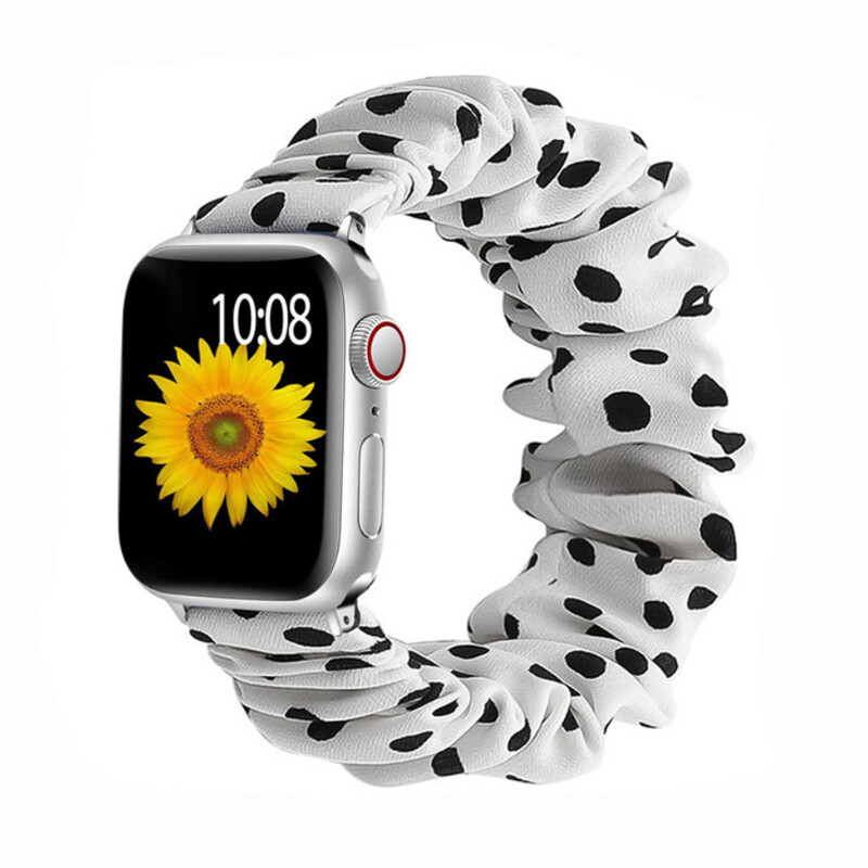 Štýlový remienok na Apple Watch - Bieločierny Veľkosť: 42/44/45/46/49mm, Farba: Bielo-čierna