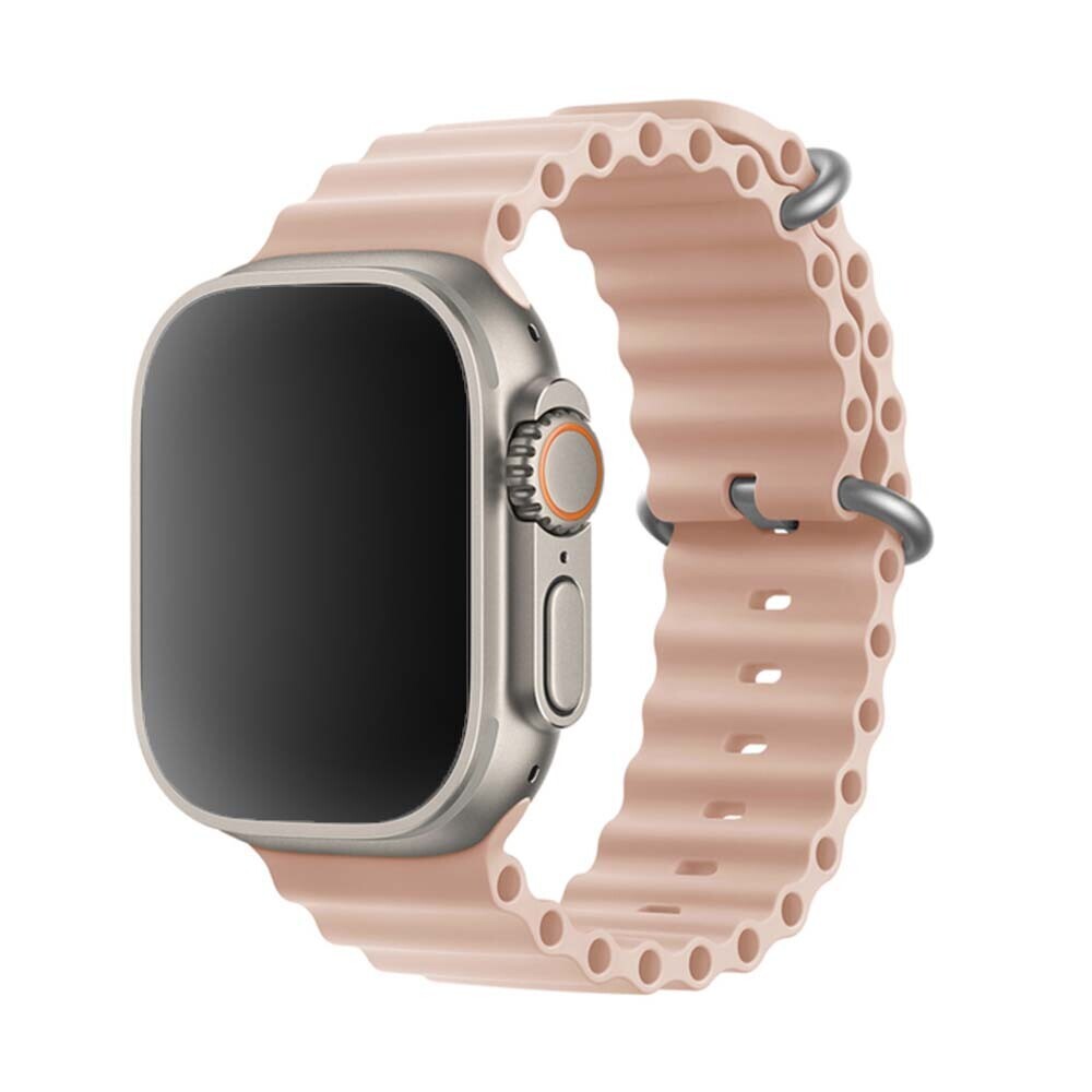 Vrúbkovaný remienok pre Apple Watch - Pink Sand Veľkosť: 42/44/45/46/49mm, Farba: Pink Sand