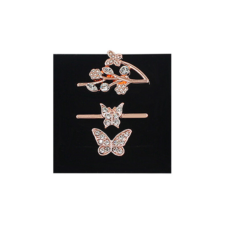 Ozdoba na remienok Typ: Pink gold s motýlikom