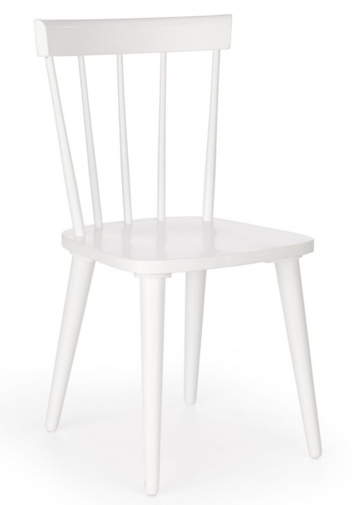 Jedálenská stolička BARKLEY – masív, biela