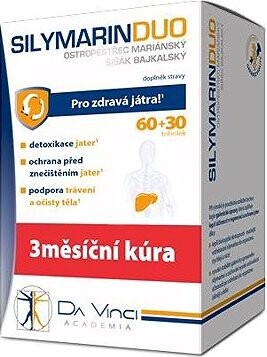 SILYMARIN Duo Da Vinci 60 + 30 kapsúl