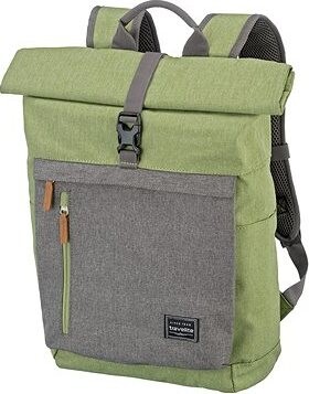 Travelite Basics Roll-up Backpack Green / Grey