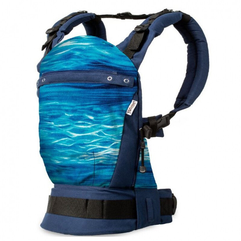 Detské nosítko Liliputi Buckle Rainbow Aqua - modré