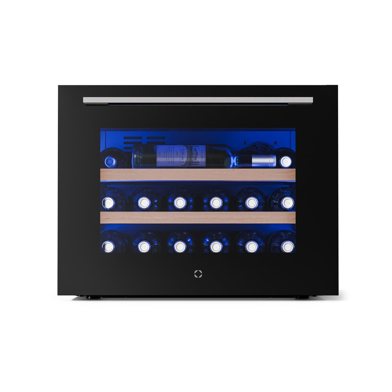 Klarstein Illuminosa vstavaná chladnička na víno | Moderná | UV ochrana | 61 litrov | 19 fliaš | 60 cm