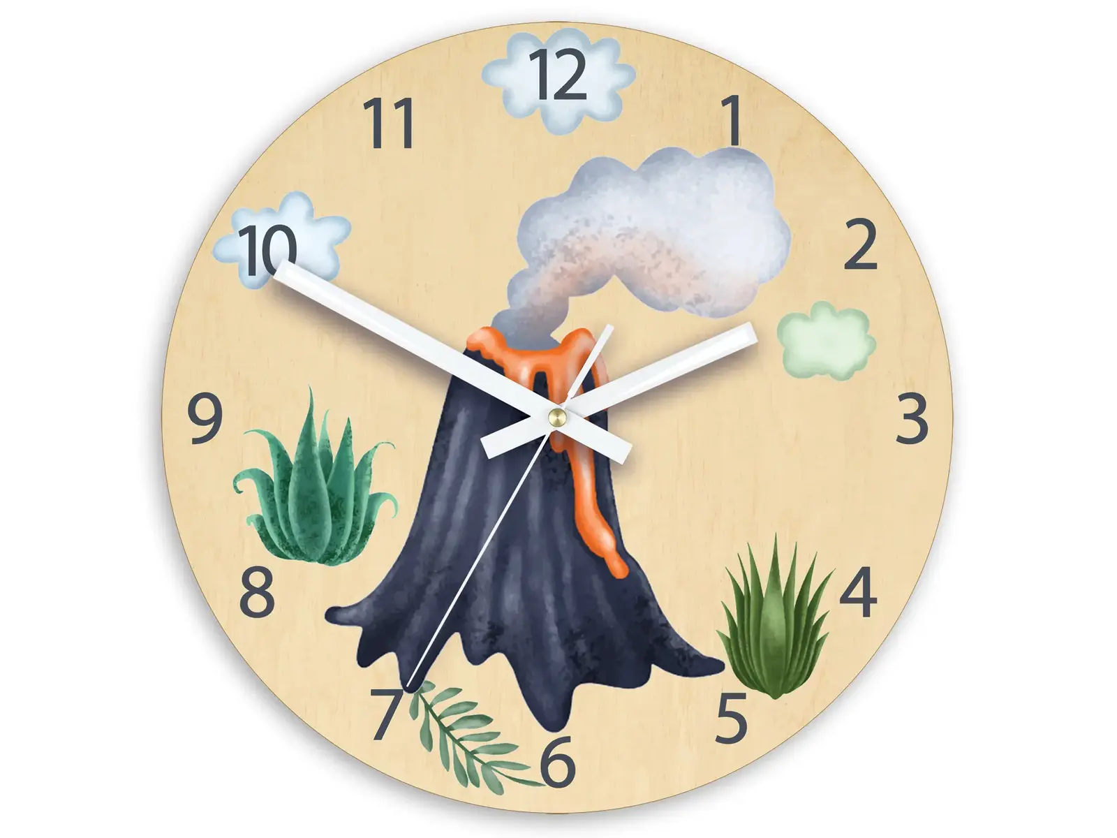 Dětské nástěnné hodiny Ami Sopka 30 cm vícebarevné