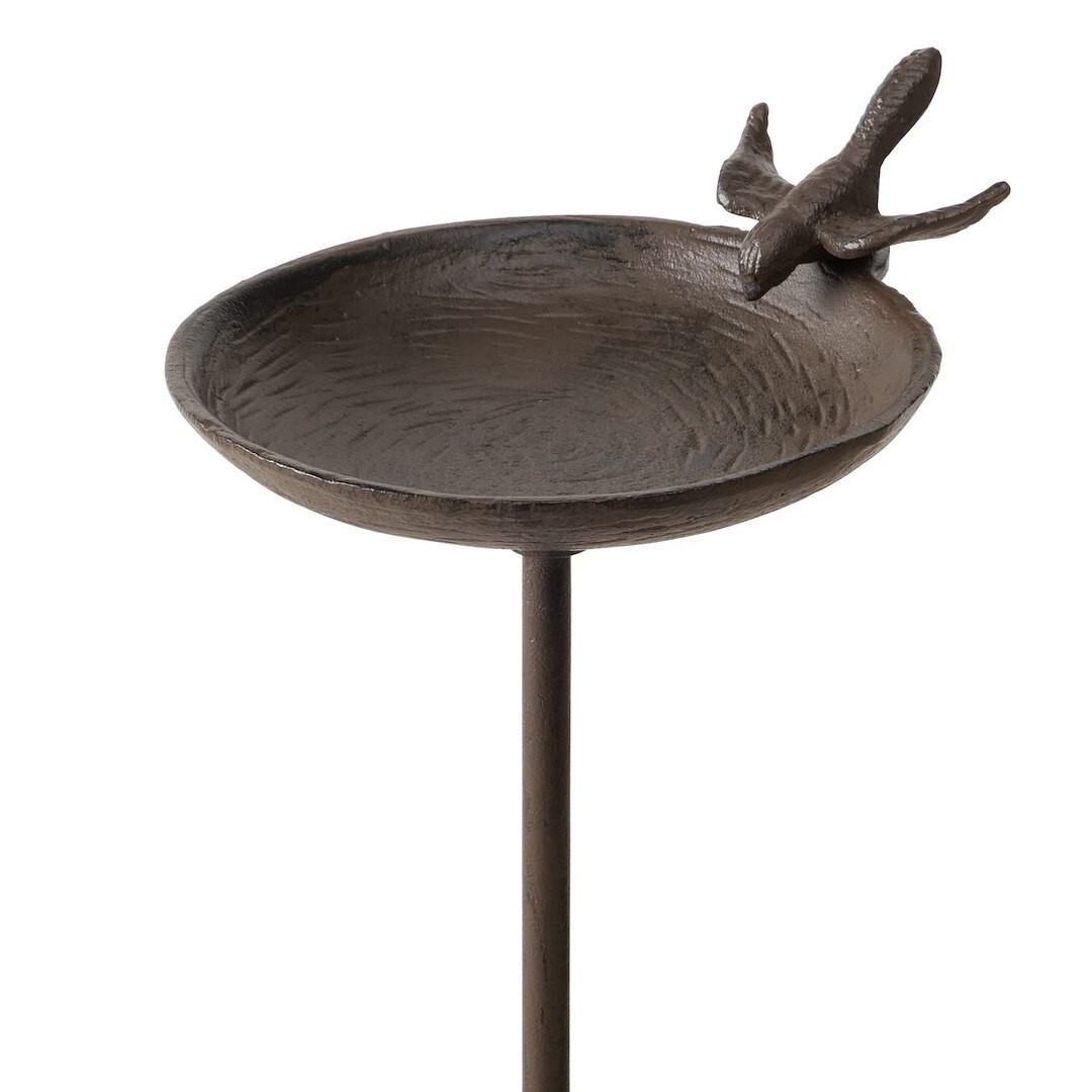 Litinové pítko pro ptáky Marilly hnědé