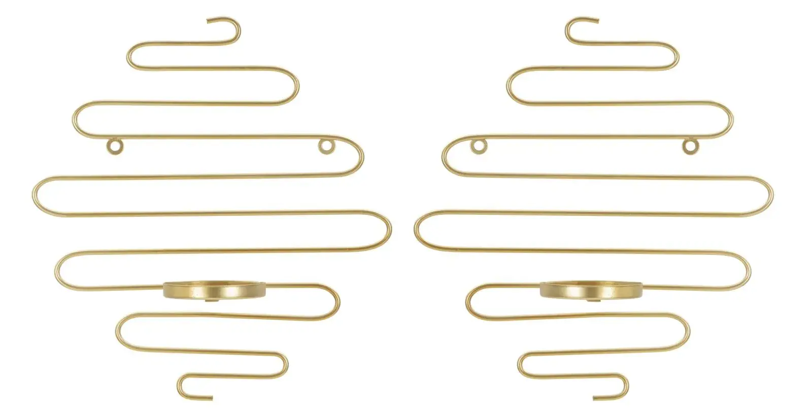 Sada 2 ks nástěnných svícnů Alida zlatá