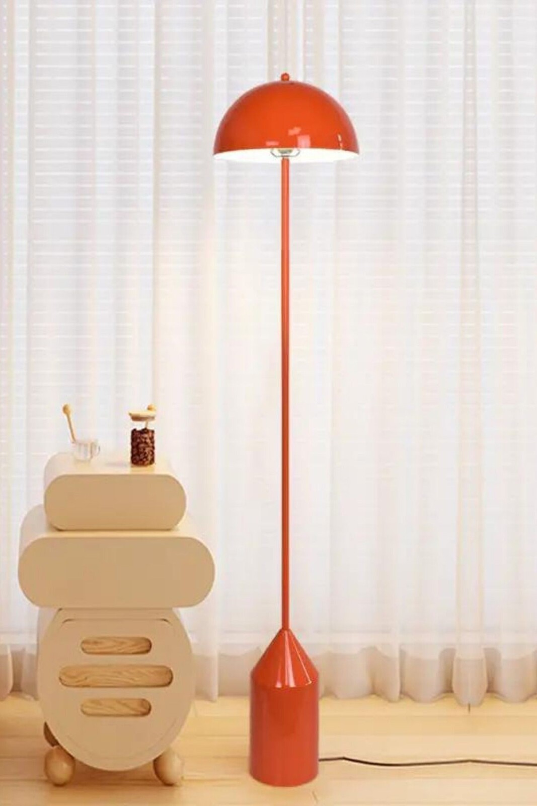 Stojací lampa MUSHROOM oranžová