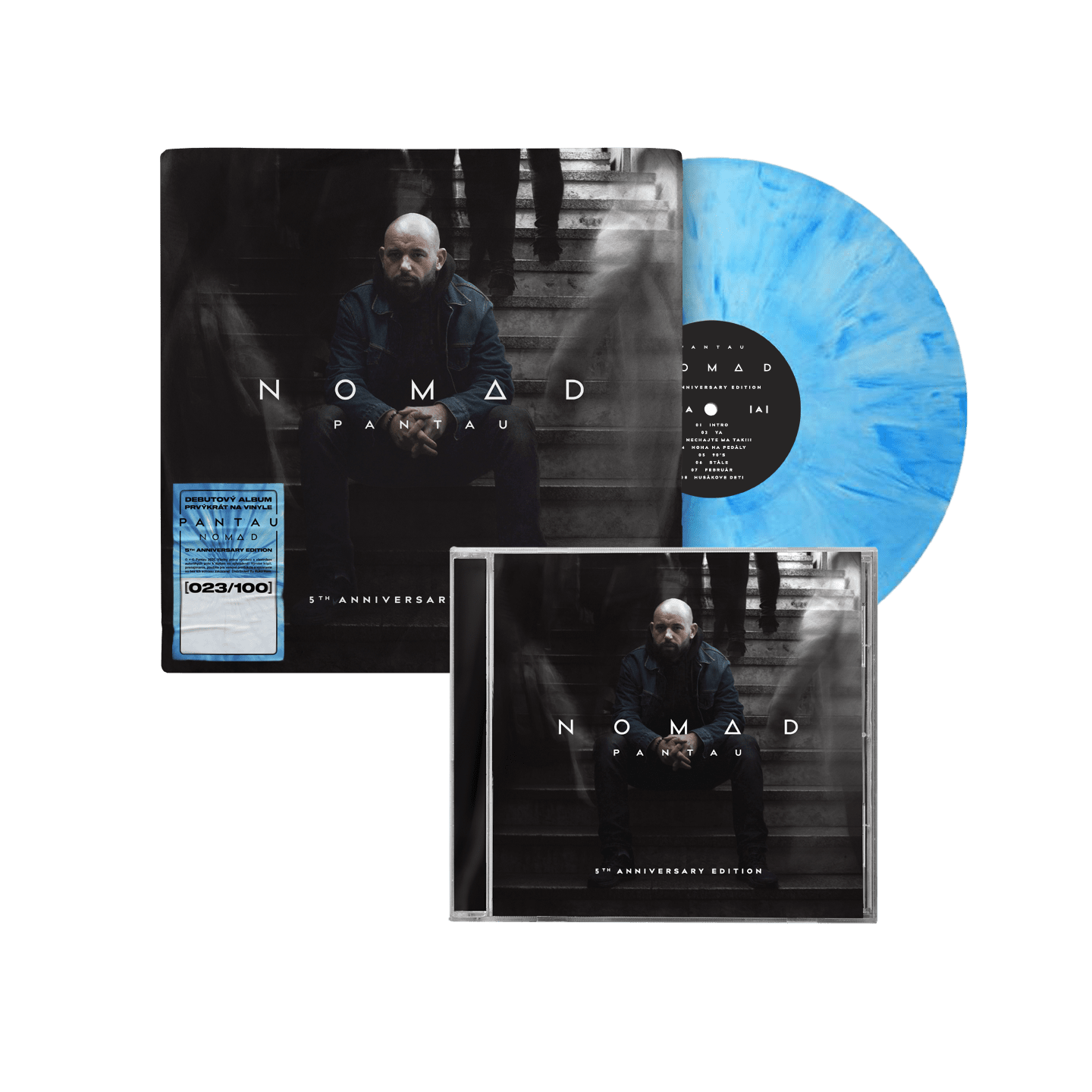 PanTau, Pantau - Nomad (5th Anniversary Edition) (Transparent Blue Marbled Vinyl) + CD Nomad (5th Anniversary Edition), Balík