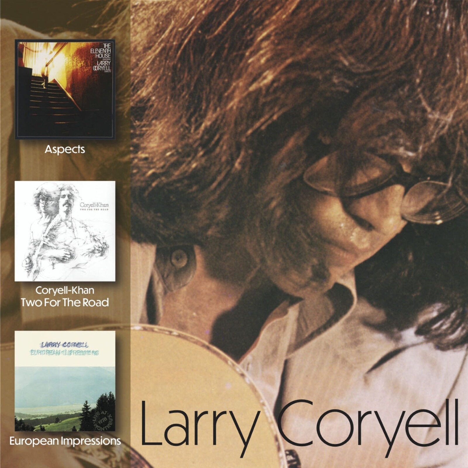 Larry Coryell, ASPECTS / TWO FOR THE ROAD / EUROPEAN IMPRESSIONS, CD