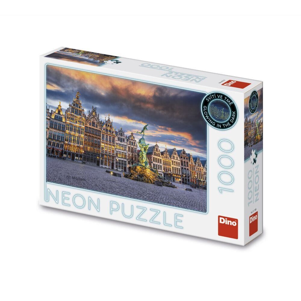 Dino Búrka nad Antverpami Puzzle 1000 dielikov neón