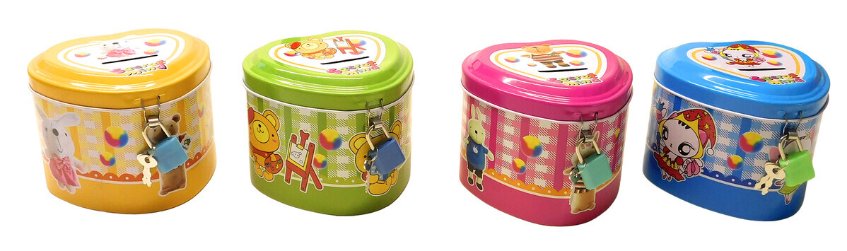 MAKRO - Pokladnička srdce rôzne farby