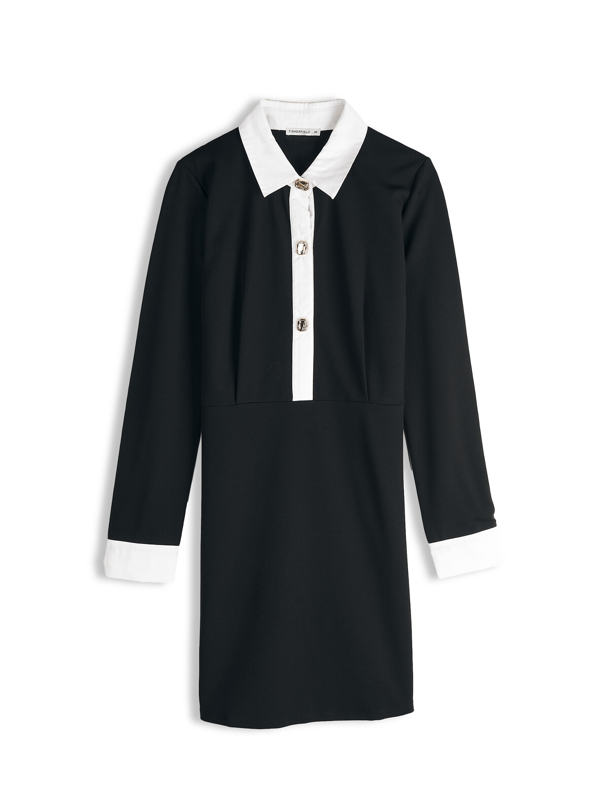 GATE Dámske šaty s ozdobnými gombíkmi