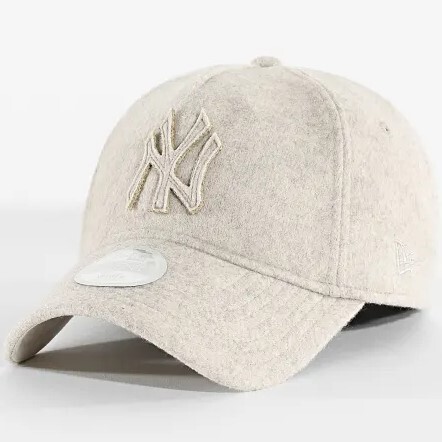 Dámska Šiltovka New Era 9Forty Womens Melton Luxe MLB NY Yankees Beige - UNI