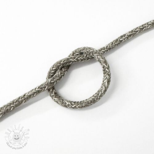 Bavlnená šnúra 5 mm MELANGE light grey