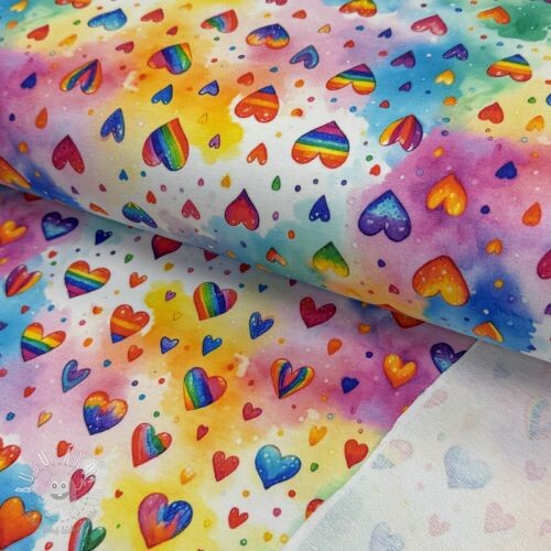 Teplákovina All you need is love design D digital print