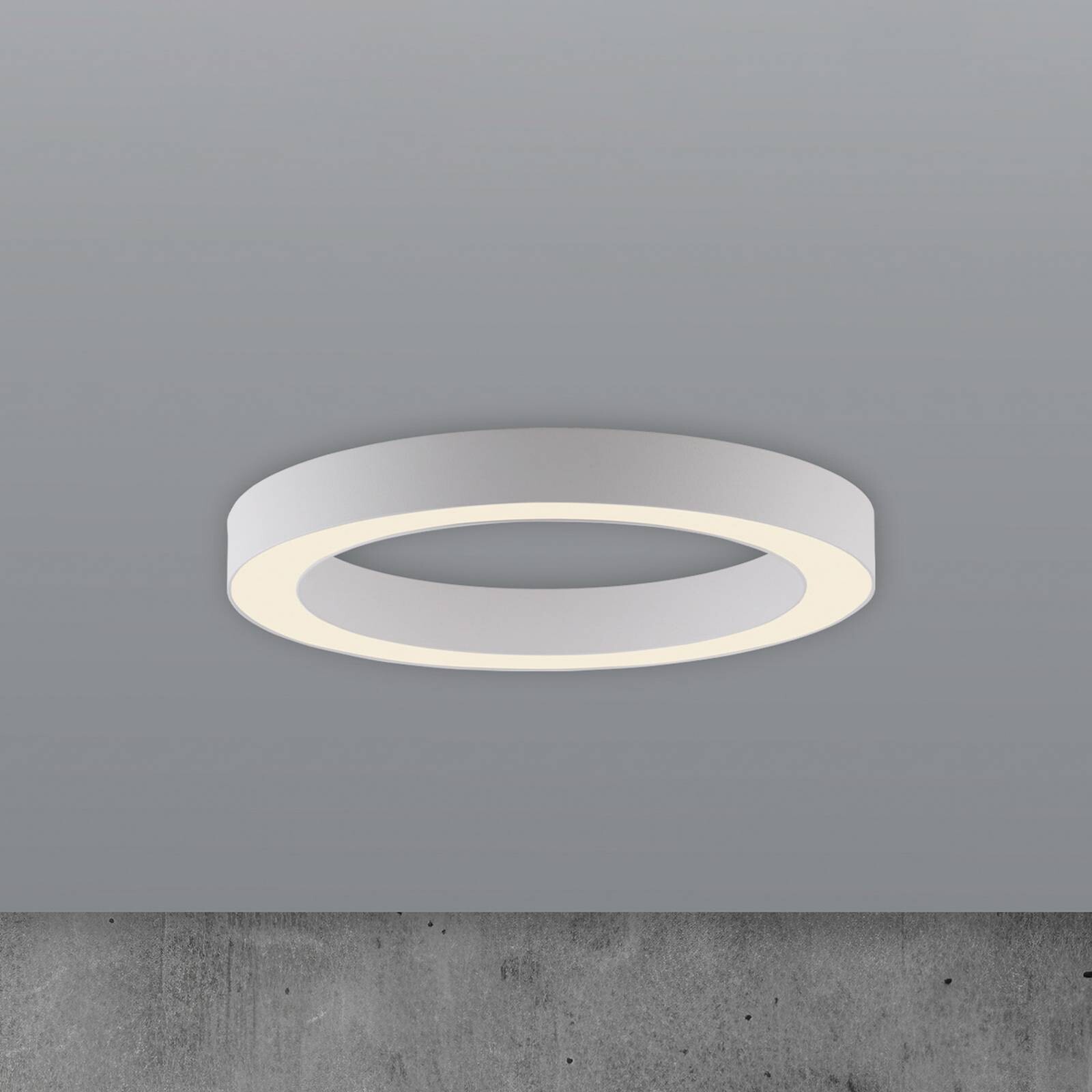 PURE stropné LED svetlo Lines, Ø 35 cm, biele, CCT