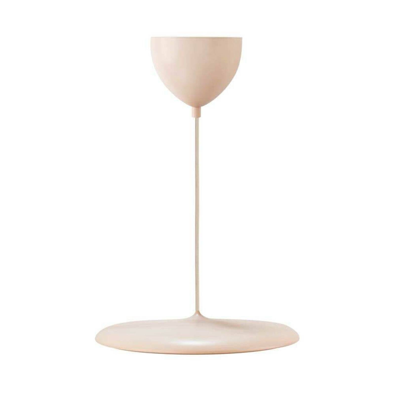 LED závesné svietidlo Artist, Ø 40 cm, prachovo ružové, kov