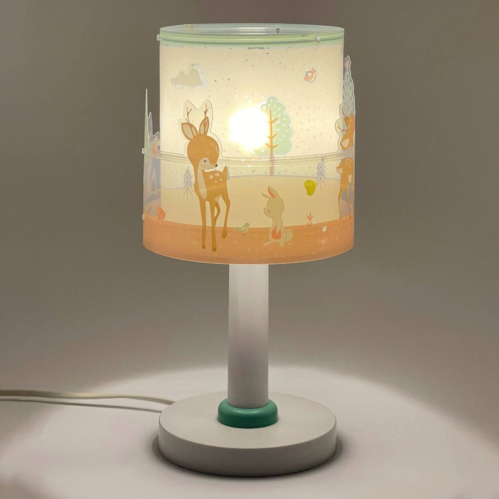 Detská stolová lampa Loving Deer, G4, Ø 15 cm