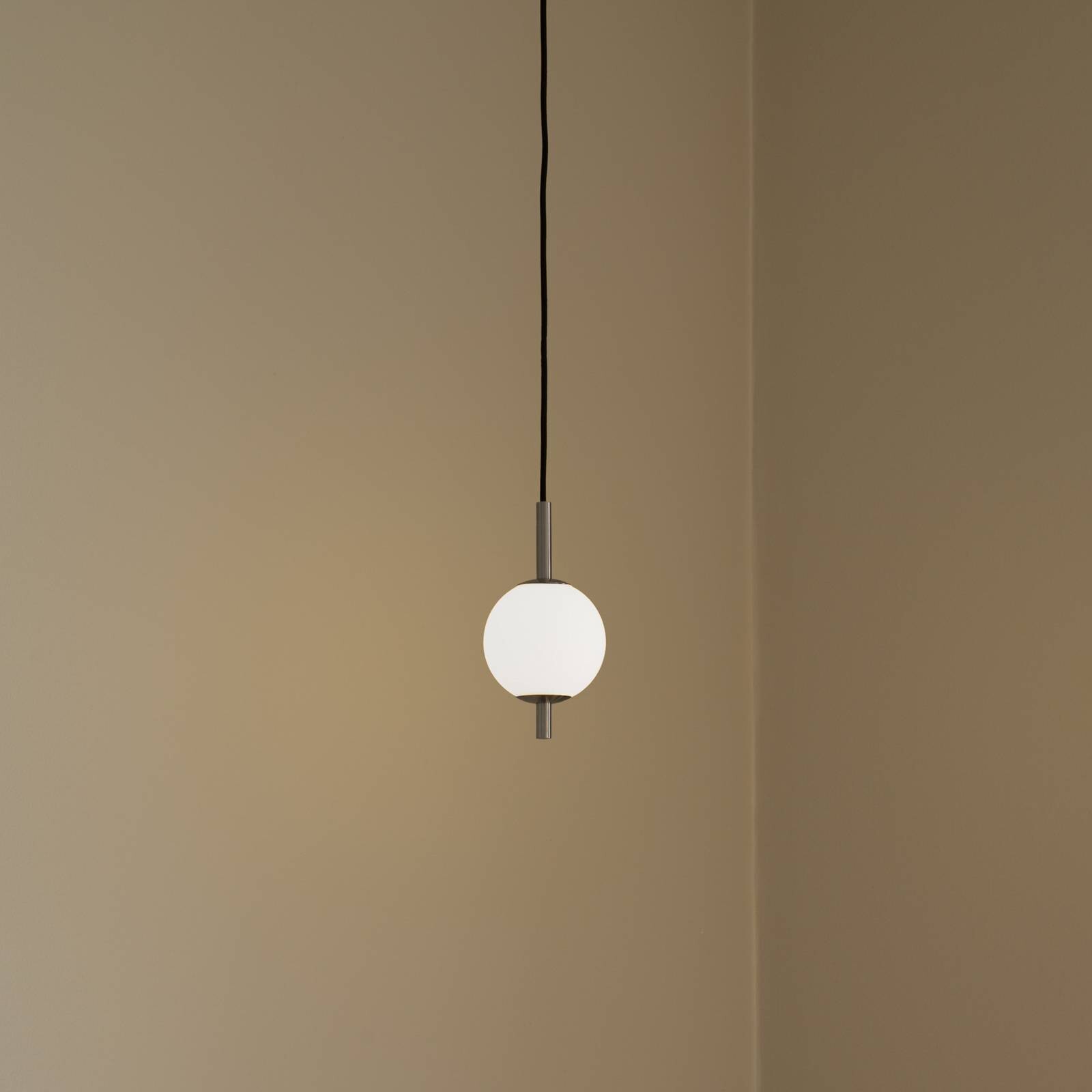 UMAGE LED závesné svietidlo Audrey, oceľová farba, 1-pl., Ø 12 cm